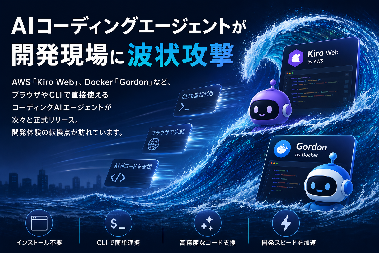 AIコーディングエージェントが開発現場に波状攻撃